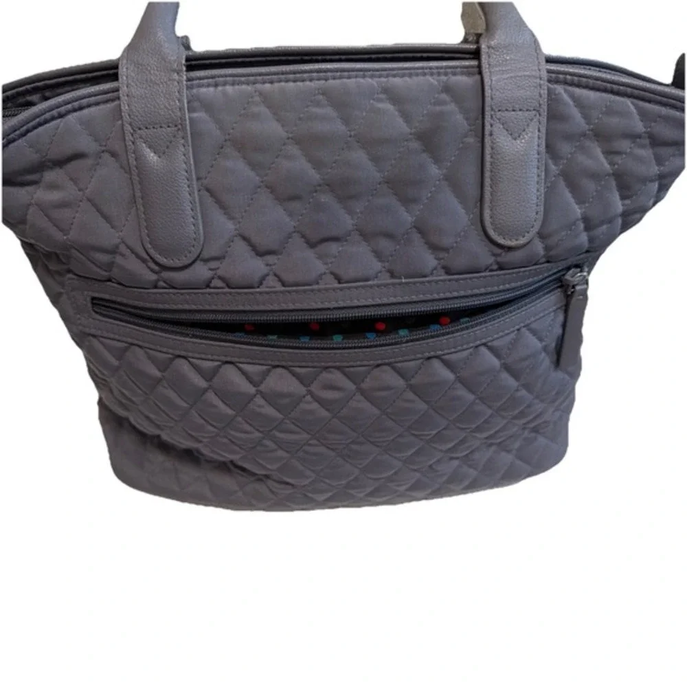 vera bradley‎ purse Gray Diamond Quilted  10x12